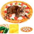 thumbnail image 4 of Suave lavable simulación Pizza cálido mantener perro gato manta mascotas dormir descanso Mat PadPizza manta L, 4 of 12