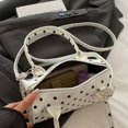 thumbnail image 7 of Hsqqdc Retro Polka Dot Cylindrical Handbag PU Leather Crossbody Shoulder Bag for Work and Travel, 7 of 7