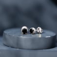 thumbnail image 5 of Rosec Jewels Designer Black Onyx Stud Earrings - AAA Quality - Black Onyx Diamond Earrings for Women - with Jewelry Box, 18K White Gold, 5 of 9