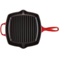 thumbnail image 4 of mm Enameled Cast Iron Signature Square Skillet Grill, 10.25", Cerise, 4 of 7