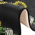 thumbnail image 6 of SKYSONIC 2X6 Feet Gloden Sunflower Runner Rug with Rubber Backing, Skeletons Hands Non Slip Entryway Rug Runner Washable Soft Area Rug Carpet for Hallway Bedroom Kitchen Decor, 6 of 6