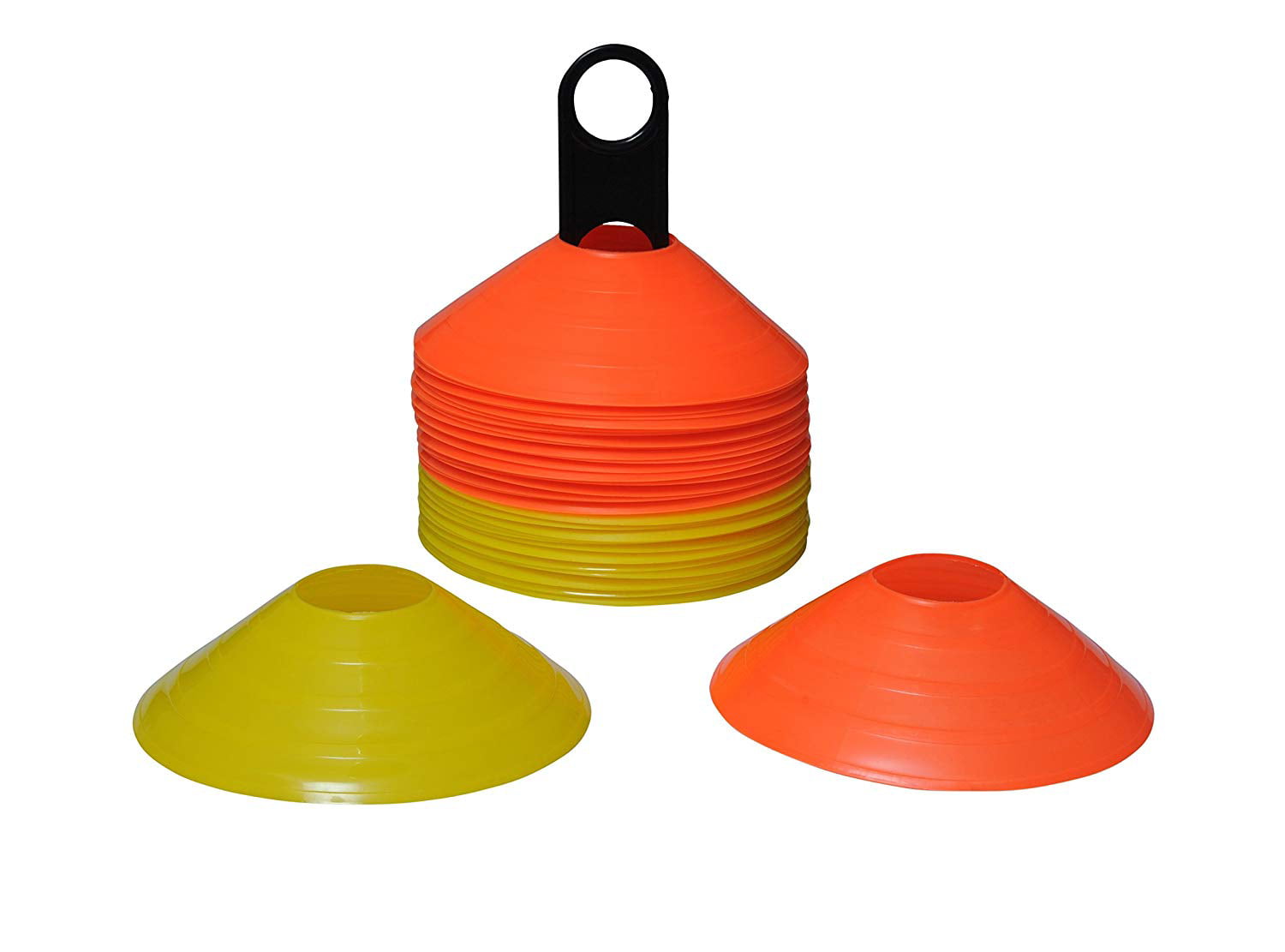 Set of 50 Pepup Multipurpose Saucer Cone Markers with Plastic Stand Multicolor 8 Diameter 2 Height