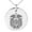 Silver, variant on Stainless Steel Dragon Knot Skuld's Net Viking Rune Engraved Small Medallion Circle Charm Pendant Necklace