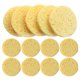 thumbnail image 2 of 50 esponjas de pulpa de madera natural, compresas de celulosa, esponjas cosméticas para lavado facial, herramientas de limpieza y desmaquillaje (redondas), 2 of 7