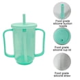 thumbnail image 5 of OCCOA Adult Sippy Cups for Elderly Sippy Cup with 2 Handles No Spill Cups for Adults Straw Cups Dysphagia Cups for Disabled Patients ,Green, 5 of 6