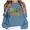 Navy, variant on Tanghaowl Women Sweatshirt Ladies Fashion Casual Letter Printed Round Neck Long Sleeve Off Shoulder Hoodie Top with Soft Fabric White M