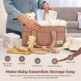 thumbnail image 2 of Baby Diaper Caddy Organizer for Changing Table, Portable Nursery Storage Basket Dresser Top, 2 of 10