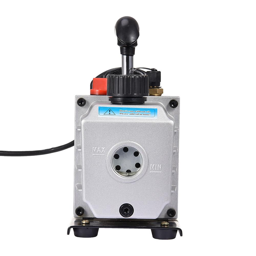 Flylapdo Automotive Vacuum Pump 4 CFM Single Stage Vacuum Pump 1/4HP Pump for Maintaining Air Conditioning Systems 110V No Oil Included adaptable
