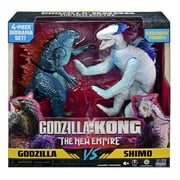 Godzilla x Kong : The New Empire Godzilla vs Shimo Figure and Kong vs Skar King 6 Figures 4-Pack Playmates Toys Bundle