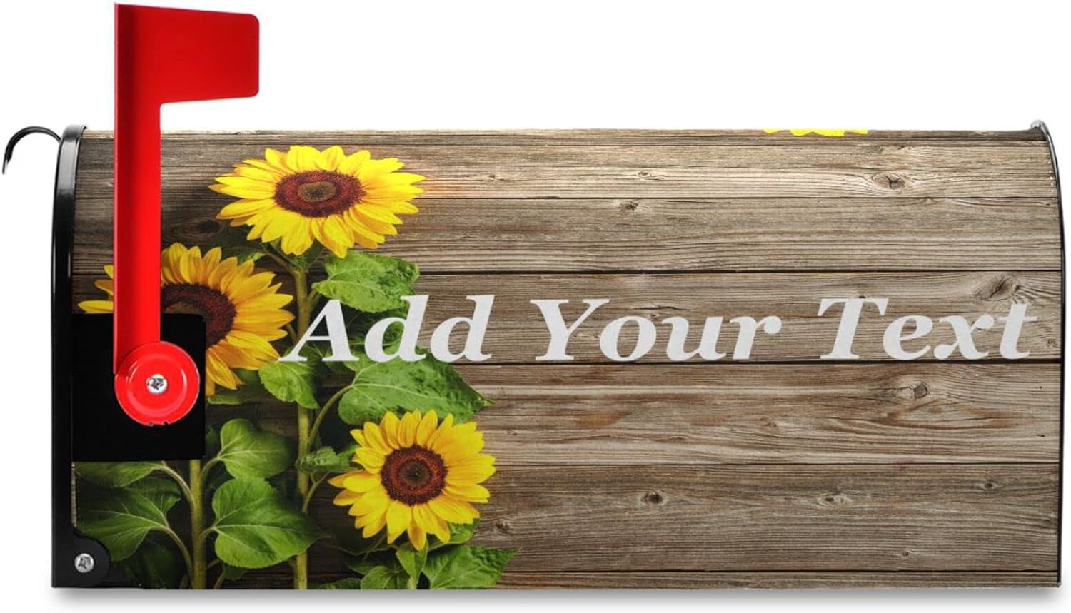 Custom Sunflowers Mailbox Covers Magnetic Spring Summer Autumn Mailbox Cover Standard Size 18" X 21" Personalized Mailbox Wraps Post Letter Box Cover Garden Decorations