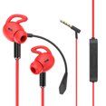 thumbnail image 1 of Audífonos Gamer con Doble Micrófono Desmontable, Interfaz 3.5mm, Ideal para Juegos y Streaming, Color Rojo Intenso, Modelo AKP9, 1 of 6