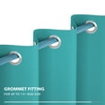 thumbnail image 3 of Deconovo 100% Blackout Curtain Full Light Shading Curtain with Silver Back Coating for Hall/Dorm Window,52x95 inch,Teal,2 Panels, 3 of 7