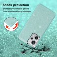 thumbnail image 5 of Compatible with Redmi Note 12 Pro 5G Case Cute Glitter Sparkly Shockproof Xiaomi Redmi Note 12 Pro 5G Phone Case for Women Girls TPU Slim 3 in 1 Protective Cases (Green), 5 of 14