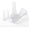 thumbnail image 1 of Juego de ventosas de masaje transparente de 4 piezas Mini tazas faciales de silicona Masajeador facial Ayudante Cuidado de la piel Cuello Espalda Ojos Taza de masaje de usar No se preocupe por las q, 1 of 5