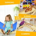 thumbnail image 6 of CIPACHO 3-in-1 Kids Climber Set Wooden Arch Triangle Rocker with Ramp and Mat, Gifts for Boys and Girls Aged 1-8, Natural, 6 of 6