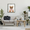 thumbnail image 2 of Stupell Industries Fox Holding Donut Wearing Glasses Graphic Art Luster Gray Floating Framed Canvas Print Wall Art, Design by Elizabeth Tyndall, 2 of 6