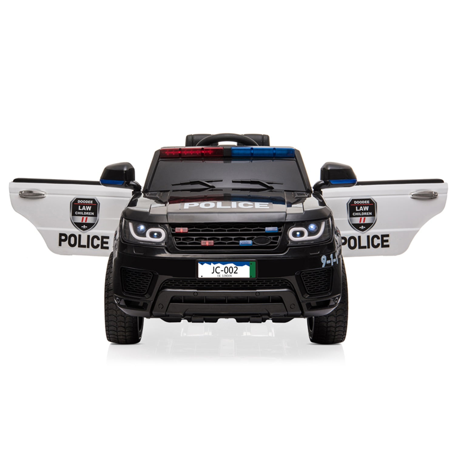 CIPACHO 12V Kids Police Ride On Car Electric Cars with 2.4G Remote Control, LED Flashing Light, Music & Horn, Black CIPACHO 12V Kids Police Ride On Car Electric Cars with 2.4G Remote Control, LED Flashing Light, Music & Horn, Black