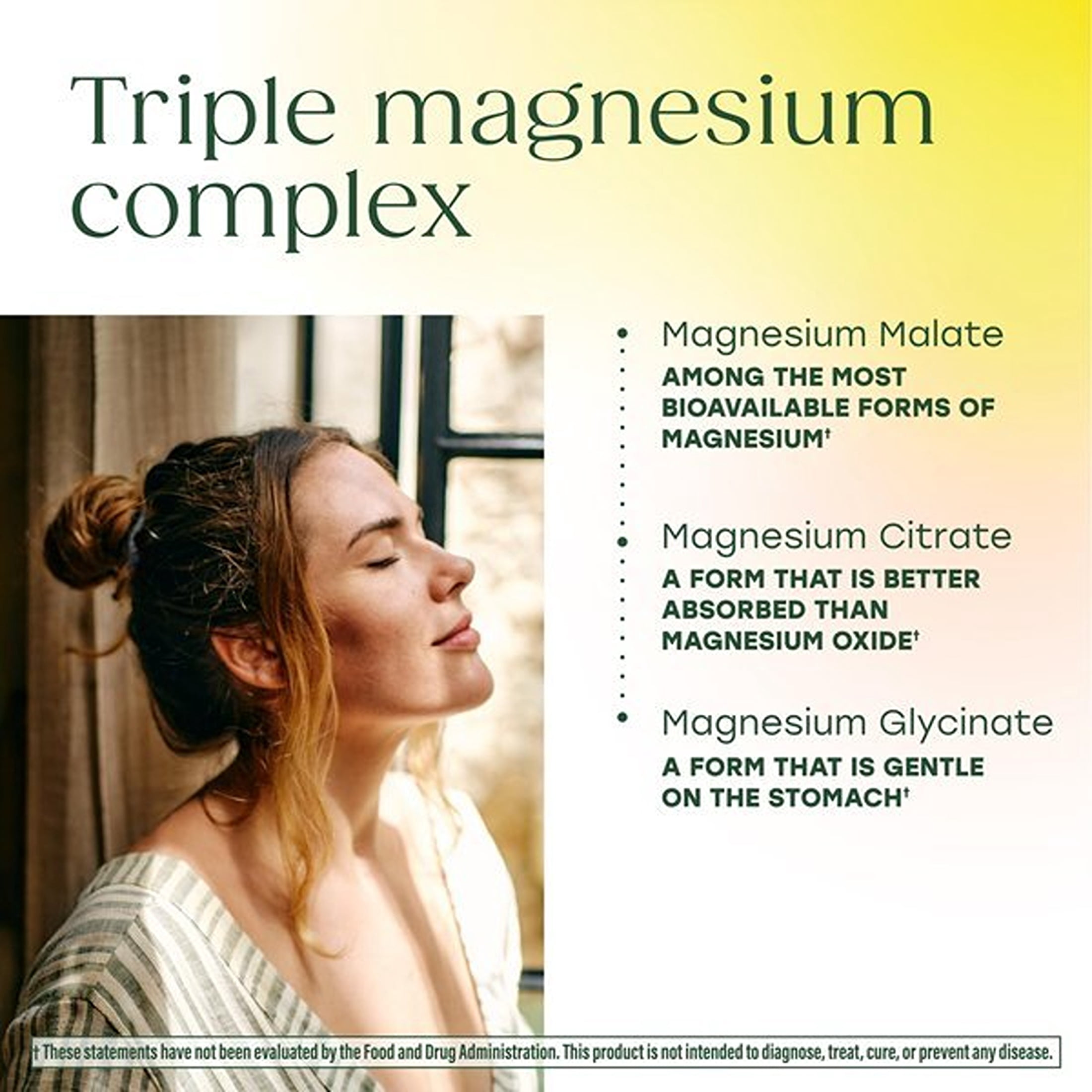 MegaFood Magnesium Glycinate, Citrate & Malate 300mg; Highly Absorbable Triple Magnesium Complex For Women & Men; Supports Heart, Bone, Nerve Health & Normal Sleep Cycles, 120 Capsules, 60 Servings