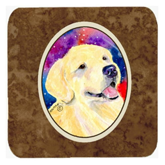 Golden Retriever Foam Coasters, Set - 4