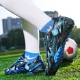 thumbnail image 4 of Boys Girls Soccer Shoes Non-slip Football Boots Cleats Grass Soccer Sneakers 2kr158, 4 of 7