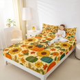 thumbnail image 3 of Manfei Thanksgiving Print Bed Sheets,Skeleton With Roses Full Size Sheets,4 Pieces,1 Flat Sheet,1 Fitted Sheet and 2 Pillowcases, 3 of 6