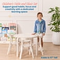 thumbnail image 3 of ECR4Kids Bentwood Table and Curved Back Chair Set, Kids Furniture, White Wash, 5-Piece, 3 of 9