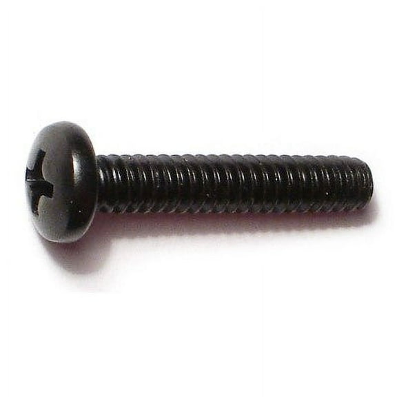 #10-24 x 1" Black Oxide Phillips Pan Head Machine Screws (15 pcs.)
