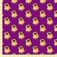 thumbnail image 1 of eloria Dogs Cotton Fabric Squares&nbsp; Sewing Supplies Printed Fabric for 1 Yard, Purple, 1 of 2