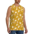 thumbnail image 2 of Uemuo Daisies Flowers Pattern Men's Sleeveless T-Shirt,Muscle Athletic Tank Top, Moisture-wicking Quick-dry Breathable Classic Tee Top for Gym Run Outdoor Sports-3X-Large, 2 of 8