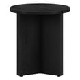 thumbnail image 5 of Evelyn&Zoe Anders 20" Wide Round Side Table, Black Grain, 5 of 7