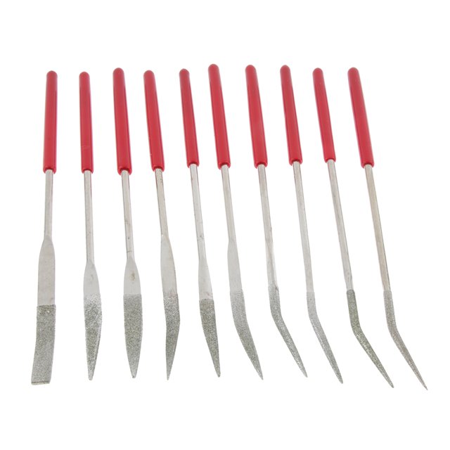 10 Piezas Brocas de Archivos Sunnimix Plástico Cortes Herramientas Surtido de archivos de agujas de diamantes
