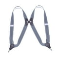 thumbnail image 6 of Segolike 2Pcs Casual Men Women Suspenders Clip Buttons Y Back Elastic Comfortable Adjustable Back Belt Pants Suspender for Wedding Party Group Gray and Dark Blue, 6 of 8