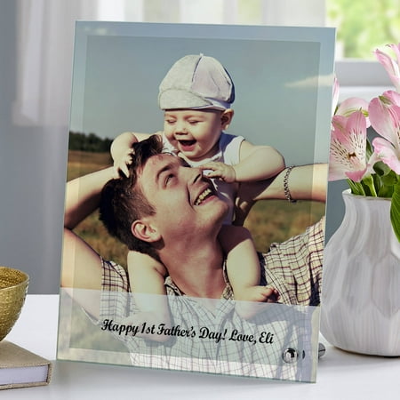 Personalized Family Photo Glass Message Frame, Available in Vertical or Horizontal