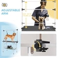 thumbnail image 3 of Adjustable Black Dog Grooming Table | 42" x 24" | Foldable & Sturdy | Rubber Top | Storage Shelf | Ideal for Bathing & Trimming Pets, 3 of 7