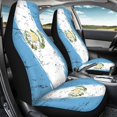 thumbnail image 4 of XYZCANDO Breathable Auto Seat Covers Truck Car SUV, Elastic Thin Car Seat Covers 2 Pack Polyester Splash Flag, 4 of 10