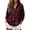 Wine, variant on AKOEE Flannel Plaid Shirts Womens Long Sleeve Front Two Pockets Christmas Casual Fall Blouses Tops Loose Fit (M, Red/Blue)
