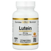 California Gold Nutrition Lutein with Zeaxanthin from Marigold Extract, 120 Veggie Softgels