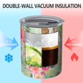 thumbnail image 2 of 12oz Coffee Tumblers Basset Hound and Flowers Stainless Steel Vacuum Insulated Travel Tumbler Coffee Cups Mug with Lid and Straw with Cleaning Brush for Cold & Hot Drinks, 2 of 5