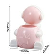 thumbnail image 2 of PureCasa Pencil Holder with Astronaut Figure, Desktop Decorative Pencil Holders for Stationery, Elegant Desk Decor, 1 Pack, Pink, 5.5"x4.7"x6.7", 2 of 4