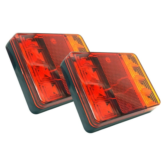 K-583 Led Truck Tail Lights 2Pc Trailer Brake Lights Turn Signal Lights For Engineering Vehicles Led Truck Tail Lights With Wiring Harness Led Tail Lights For Trucks Trailers Engineering V