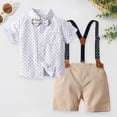 thumbnail image 2 of Toddler Baby Boy Clothes For 2t 3t Boys Cute Summer Short Sleeve T Shirt Tops Shorts Clothes Sets Baby Boy Outfits 4t 5t 6t 7t Children,Crewneck 18-24 Months, 2 of 7