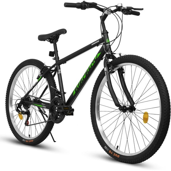 24 26 Inch Mountain Bike, Classic 21 Speeds V Brake Men Women Bicycle, Carbon Steel Mountain Bike for Adult Teens, Trail Beach Snow Commuter City Bikes, Prefect Gift Choice
