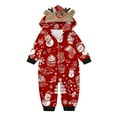 thumbnail image 2 of Odeerbi Christmas Onesie Pajamas for Family Holiday Sleep Jumpsuit Long Sleeve Family Christmas Pajamas Matching Sets Infant Parent Child Outfit Printed Sleepwear Xmas PJs Set Red, 2 of 5