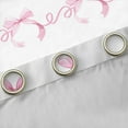 thumbnail image 4 of Manfei Kawaii Bowtie Curtains Pack of 2 (42x84 Each),Cute Bowknot Ribbon Curtains Blackout,Pink White Bow Bedroom Curtains For Girls Teens,Breathable Home Decor, 4 of 6