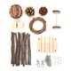 thumbnail image 1 of 9 Pieces of Hamster Molar Toys Set Wooden Molar Exercise Toys Accessories for Hamster Rabbit Guinea Pig Parrot, 1 of 2