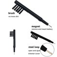 thumbnail image 2 of Brosse de Nettoyage pour Appareil Auditif 5 Pcs avec Boucle de Cire et Aimant (Noir), 2 of 2