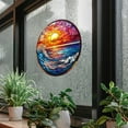 thumbnail image 4 of Stained Glass Window Stickers Sun And Ocean Design Beautifully Wall Stickers For Home Décor And Gifts, 4 of 7