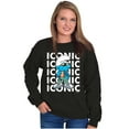 thumbnail image 3 of Urban Streetwear Smurf Iconic Cartoon Sweatshirt for Men or Women Brisco Brands L, 3 of 6
