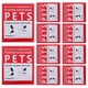 thumbnail image 1 of 10 Sheets Emergency Alert Pet Finder Stickers Emergency Alert Decal Pets Rescue Sticker, 1 of 3