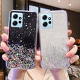 thumbnail image 2 of Para Xiaomi Redmi Note 12 Pro Plus Turbo 12Pro + Note12Pro Note12 4G 5G Funda De Silicona Simple TPU Transparente Con Purpurina De Estrella Ultrafina, 2 of 4